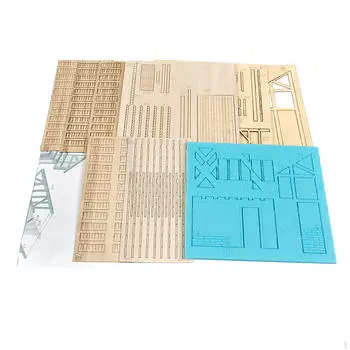 1/35 3D Пазлы Европейский Стиль Архитектура Ремесла DIY Двухэтажные Здания Незаконченные Деревянные Style C