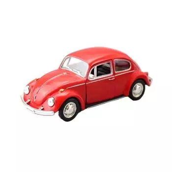 1/36 1967 BEETLE Die Casts Коллекционные модели автомобилей Статический сплав Винтажный автомобиль Подарок на день рождения Игрушки для детей Домашний декор красный
