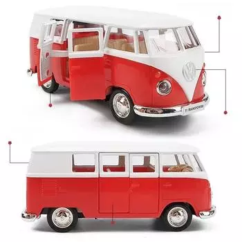 1:36 Автобус Миниатюрный Автомобиль Игрушки Литые Литые Масштабные Металлические Коллекционные Модели Автомобилей Транспортные Средства Детская Игрушечная Машина B377