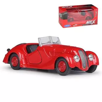 1/36 BMW 328 ретро игрушечная машинка модель Welly литой металлический сплав транспорт миниатюра классическая коллекция подарок для детей мальчиков красный