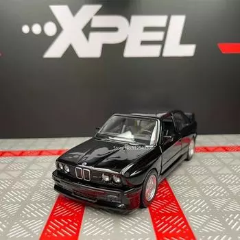 1/36 BMW M3 E30 1987, металлическая игрушечная модель автомобиля, литая под давлением модель автомобиля с откидной спинкой, игрушки для детей и взрослых, коллекция подарков на день рождения и праздник