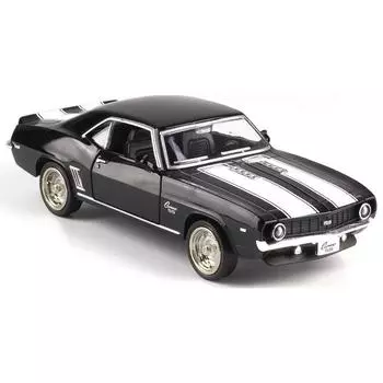 1/36 Camaro SS винтажная игрушечная модель автомобиля для детей RMZ City литой автомобиль миниатюрный инерционный коллекционный подарок для мальчика красный