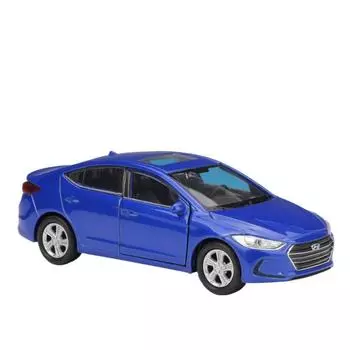 1/36 Hyundai Elantra Игрушечная Машина Модель Welly Литой Металлический Сплав Машина Миниатюрный Инерционный Коллекционный Подарок для Детей Мальчиков Малышей синий