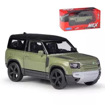1/36 Land Rover Defender Range Rover Sport игрушечная модель автомобиля для детей Welly литая металлическая миниатюра коллекция подарок для мальчиков ребенок зелёный