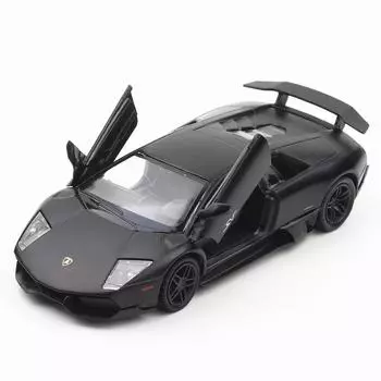 1/36 масштаб Lambo Bats, литая под давлением модель автомобиля, игрушечный автомобиль с откатом для детей, коллекция подарков для маленьких мальчиков и девочек 1/36-13x4.8x2.8 cm чёрный