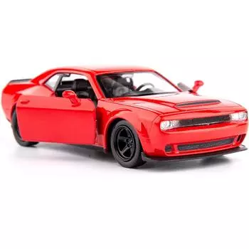 1/36 масштабная модель автомобиля Dodge Challenger, игрушечный автомобиль из цинкового сплава для детей, игрушечный автомобиль с откатным механизмом для малышей, подарок для мальчиков и девочек 1/36-Size:13.5*5*4cm красный