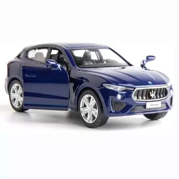 1:36-масштабная модель автомобиля из литья под давлением Levante из сплава, игрушечный автомобиль с откатным механизмом для малышей, подарок для мальчиков и девочек 1/36- 12x4.5x3cm синий