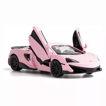 1:36-масштабная модель автомобиля из литья под давлением из сплава McLaren 600LP, игрушечный автомобиль, игрушечный автомобиль с откатным механизмом для малышей, подарок для мальчиков и девочек 1/36-12.5x5x3cm розовый