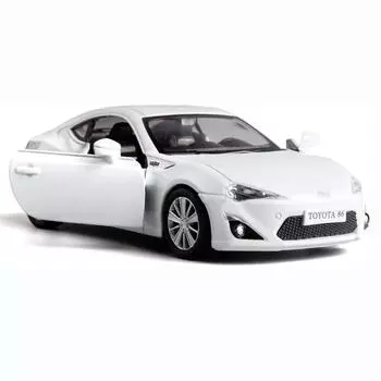 1:36-масштабная модель автомобиля из сплава для литья под давлением Toyota 86, игрушечный автомобиль, транспортные средства с откатным механизмом, игрушечный автомобиль для малышей, детей, мальчиков и девочек, подарок, белый 1/36-13x5x3.5cm белый