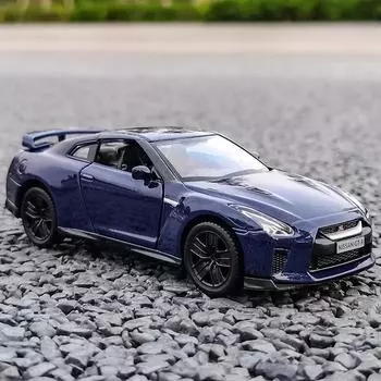 1:36 Nissan GTR R35 Суперкар Моделирование Изысканные Литые Игрушечные Машинки Городские Литые Модели Подарки