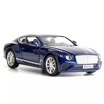 1:36 Совместимость с моделью автомобиля из сплава для литья под давлением Bentley Continental GT Игрушечный автомобиль, транспортные средства с откатным механизмом Игрушечный автомобиль для малышей Дети Мальчики Девочки Подарок Синий 12x5.5x4cm синий