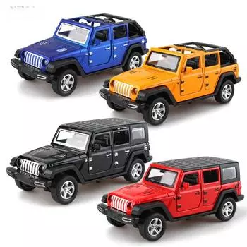 1:36 Wrangler Off-Road SUV Alloy Model Toy Car Topper для торта для детей