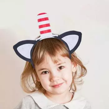 1/3/4/6 шт. повязка на голову с кошачьими ушками и шапка с дымоходом, головной убор, костюм для косплея, комплект, обруч для волос, комплект аксессуаров, вечерние сувениры 1pc