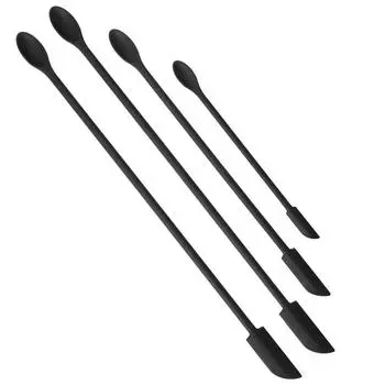 1/3/4 шт., черные удлиненные мини-мягкие банки, скребки для крема для торта, джема, силиконовые шпатели для макияжа, нож для масла, кухонные инструменты, аксессуары 1Pcs 15.5CM красный