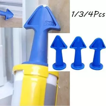 1/3/4 шт. многофункциональная насадка для силиконового герметика скребок инструменты для заделки швов на полу набор насадок для силиконового герметика набор для улучшения дома 1pcs 6.5R синий