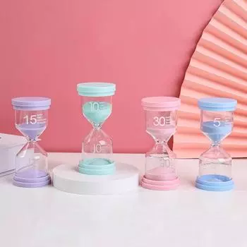 1/3/5/10/15/30/45/60 минут цветные мини-макаруны песочные часы детский таймер для зубной щетки креативные песочные часы для украшения дома подарки 20min