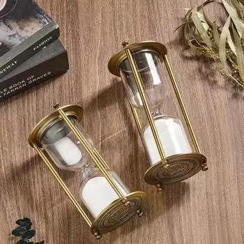 1/3/5/10/15/30/60 минут металлические винтажные песочные часы ручной работы стеклянные креативные песочные часы таймер анти-падение песочные часы украшения для дома