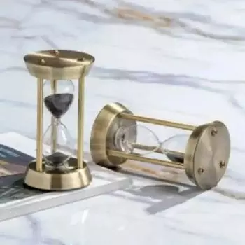 1/3/5/10/15 минут Ретро Металлические Песочные Часы Таймер Классические Песочные Часы Песочные Часы Украшения Для Гостиной Офисный Рабочий Стол Декор Поделки 1min