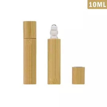 1/3/5/10 мл бамбуковая деревянная бутылка для духов из нержавеющей стали в рулоне, масляная пустая бутылка для духов 3ML