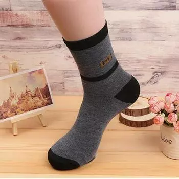 1/3/5/10 пар мужских носков до середины икры, прочные износостойкие рабочие носки, простые, универсальные, мягкие, дышащие, длинные носки на все времена года 1 pair чёрный