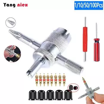 1/3/5/10 шт. 4-в-1 инструмент для удаления стержня клапана шины съемник стержня клапана инструмент для ремонта шин инструмент для удаления сердечника клапана инструмент для чистки шин 1pc