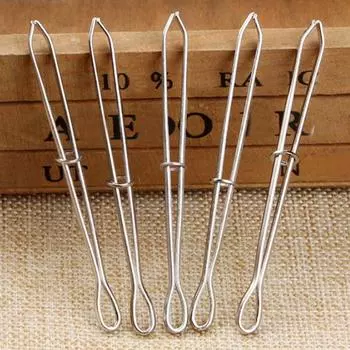 1/3/5/10 шт., эластичный ремень из нержавеющей стали, инструмент для плетения, веревка, швейные аксессуары, зажимы для веревки, инструменты для ношения 1Pc