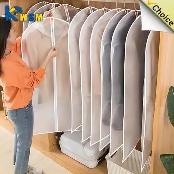 1/3/5/10 шт. моющийся чехол для одежды, пылезащитный чехол для свадебного платья, костюма, пальто, сумка для хранения, органайзер для одежды 1PC