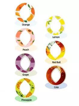 1/3/5/7 шт. Овальный фруктовый напиток ароматизатор стручок креативный 0 сахара 0 калорий ароматизатор кольцо для пластиковых бутылок с водой спортивный инструмент для стаканов для воды