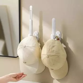 1/3/5 PCS L-shaped Retractable Hole-free Hook Suitable for Coats Hats Towels Clothes Rolls Bathroom Traceless Adhesive Hooks