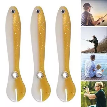 1/3/5 шт 6.7 см/2 г мягкая приманка для вьюна ПВХ бионический вьюн с отверстием искусственная рыболовная приманка окунь судак форель змееголов рыболовные принадлежности 1pc