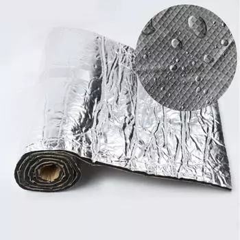 1/3/5 шт. Автомобильная теплоизоляционная пленка, огнестойкая теплоизоляционная пена, водонепроницаемая звукоизоляционная самоклеящаяся алюминиевая фольга