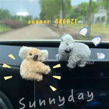 1/3/5 шт. Аксессуары для салона автомобиля Эксклюзивные аксессуары Высококачественный дизайн Милый топовый автомобильный декор Коала