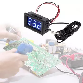 1/3/5 шт DC 12 В мини светодиодный цифровой датчик температуры модуль детектор измеритель термометр тестер панельный датчик с датчиками зонд