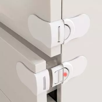1/3/5 шт. Детский замок для ящика безопасности, защита от защемления рук, замки для ящиков шкафа, пластиковая белая пряжка безопасности для защиты детей