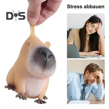 1/3/5 шт. игрушка-сдавливание капибары, снятие стресса, тревожности, сидячая игрушка-капибара, портативная для детей, подростков, взрослых, TPR, животное, сенсорный мягкий мяч для снятия стресса, игрушка-фиджет 1pc