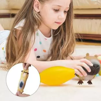 1/3/5 шт. игрушка-сдавливание капибары, снятие стресса, тревожности, сидячая игрушка-капибара, портативная для детей, подростков, взрослых, TPR, животное, сенсорный мягкий мяч для снятия стресса, игрушка-фиджет 1pc