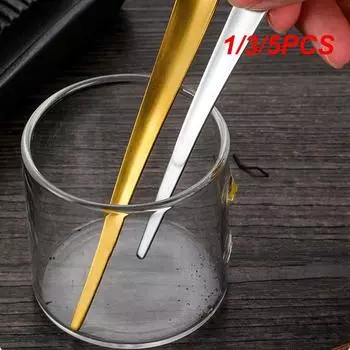 1/3/5 шт. Кофейная ложка креативная из нержавеющей стали маленькая ложка чайная ложка с плоским дном кофейные ложки