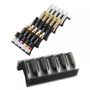 1/3/5 шт. однотонная стойка для хранения бутылок эфирного масла 1pcs чёрный