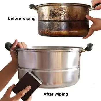 1/3/5/шт. Волшебная губка-ластик, карборундовая щетка для удаления ржавчины, чистящая щетка для удаления накипи, чистая протирка для варочной панели, кухонная губка