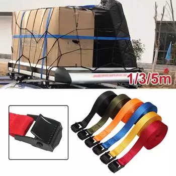 1/3/5M крепежный ремень с пряжкой для крепления груза 440 фунтов ремень с храповым механизмом для багажа каяка прицепа багажника на крышу кемпинга путешествия