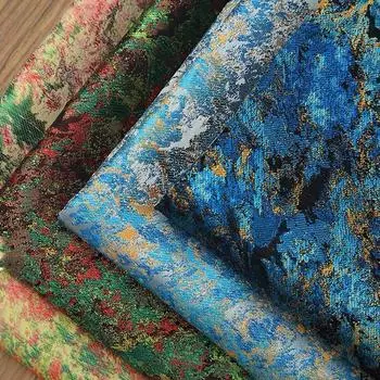 1/3/5M Звездное небо Картина маслом Жаккардовая парча Ткань для подушек, сумок, одежды, ручная работа, ремесло Обивочная ткань 1M