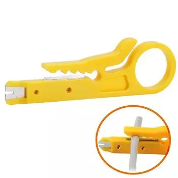 1/3/5PCS Mini Portable Multifunction Cable Stripping Wire Cutter Crimper Pliers Crimping Tool 1pc жёлтый
