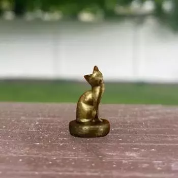 1/3/6/10 шт. Магнитная кошачья шарнирная головка декоративная фигурка мини-котенок статуэтка из смолы винтажная 1pc серебряный