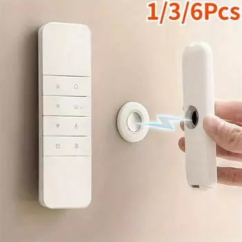 1/3/6 шт. Магнитный держатель пульта дистанционного управления, настенное крепление, клейкий держатель пульта дистанционного управления, прочный держатель пульта дистанционного управления для телевизора для домашнего офиса