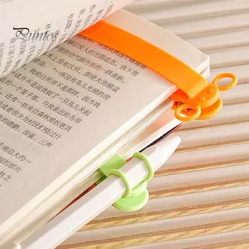 1/3/6 шт. сопутствующие держатели для закладок с дизайном слона силиконовые автоматические закладки с вставкой ручки отслеживание страниц Orange