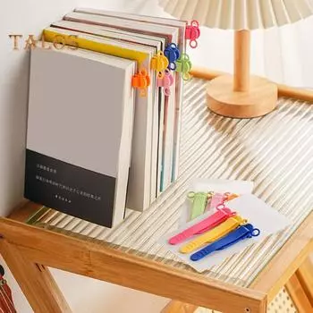 1/3/6 шт. сопутствующие держатели для закладок с дизайном слона силиконовые автоматические закладки с вставкой ручки отслеживание страниц Rose Red