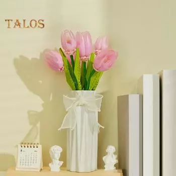 1/3/6 шт. строительный блок ветка тюльпана своими руками красочный цветочный блок строительная игрушка для детей взрослых пластиковые цветочные растения сборная игрушка украшение A