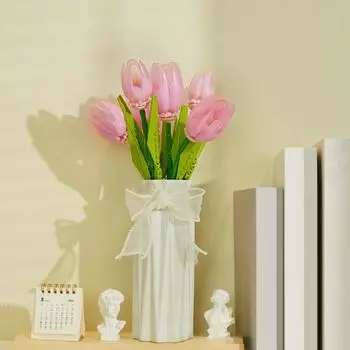 1/3/6 шт. Строительный блок ветка тюльпана DIY ручной работы красочный цветочный блок строительная игрушка A