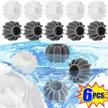 1/3/6 шт. Силиконовые волшебные шарики для стирки, многоразовые, против спутывания, шарик для стиральной машины, уловитель волос, инструмент для чистки одежды, шарики для стирки