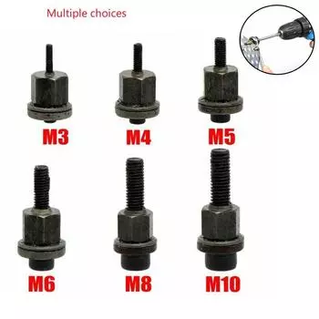 1/3/6x заклепочник, сменные запасные части для оправки + ручная гайка, заклепка M3-M10-AU M4-M5-M6